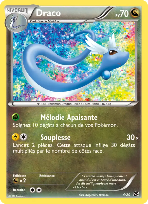 Scan HD carte Pokémon Draco 4/20 — Coffre des Dragons