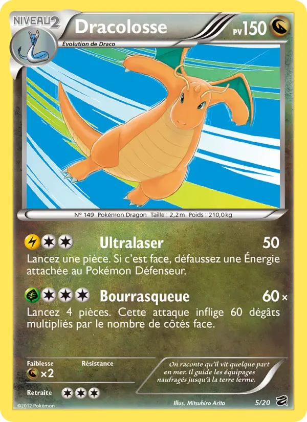 Scan HD carte Pokémon Dracolosse 5/20 — Coffre des Dragons
