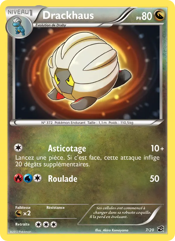 Scan HD carte Pokémon Drackhaus 7/20 — Coffre des Dragons