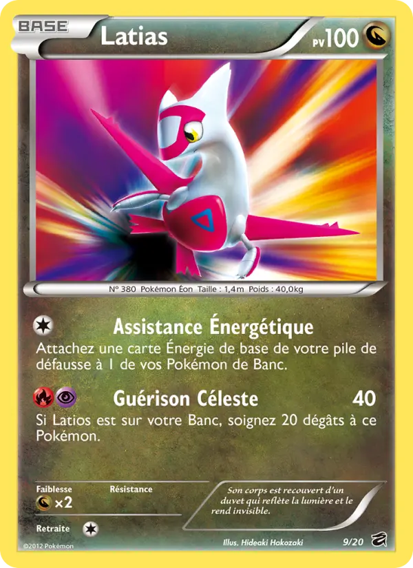 Scan HD carte Pokémon Latias 9/20 — Coffre des Dragons