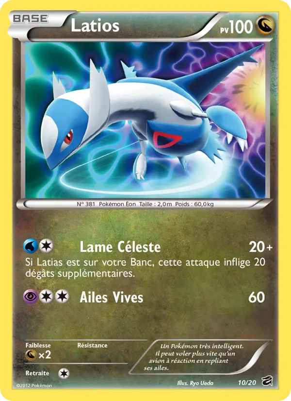 Scan HD carte Pokémon Latios 10/20 — Coffre des Dragons