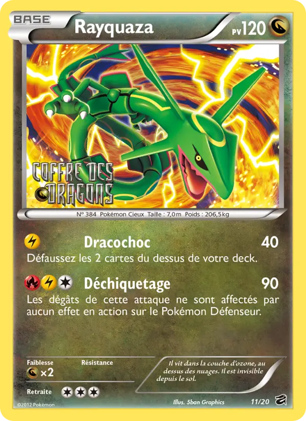 Scan HD carte Pokémon Rayquaza 11/20 — Coffre des Dragons