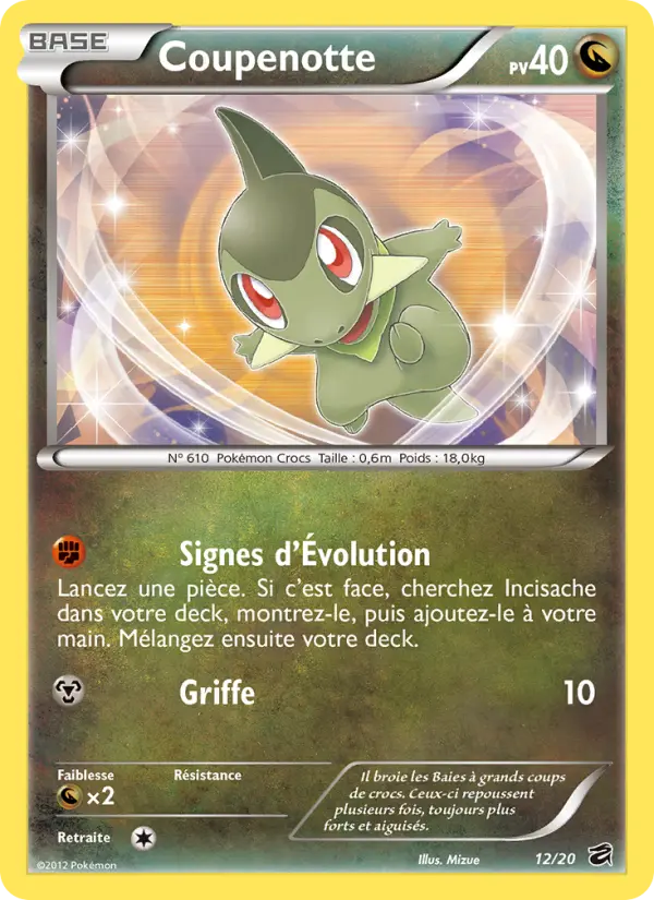 Scan HD carte Pokémon Coupenotte 12/20 — Coffre des Dragons
