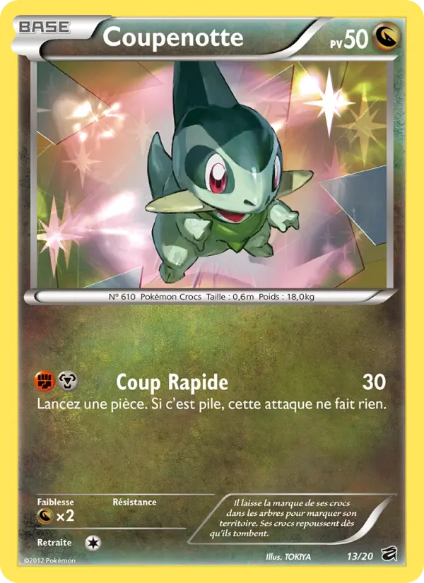 Scan HD carte Pokémon Coupenotte 13/20 — Coffre des Dragons