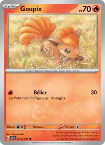 Carte Pokemon Goupix 016/191 Étincelles Déferlantes
