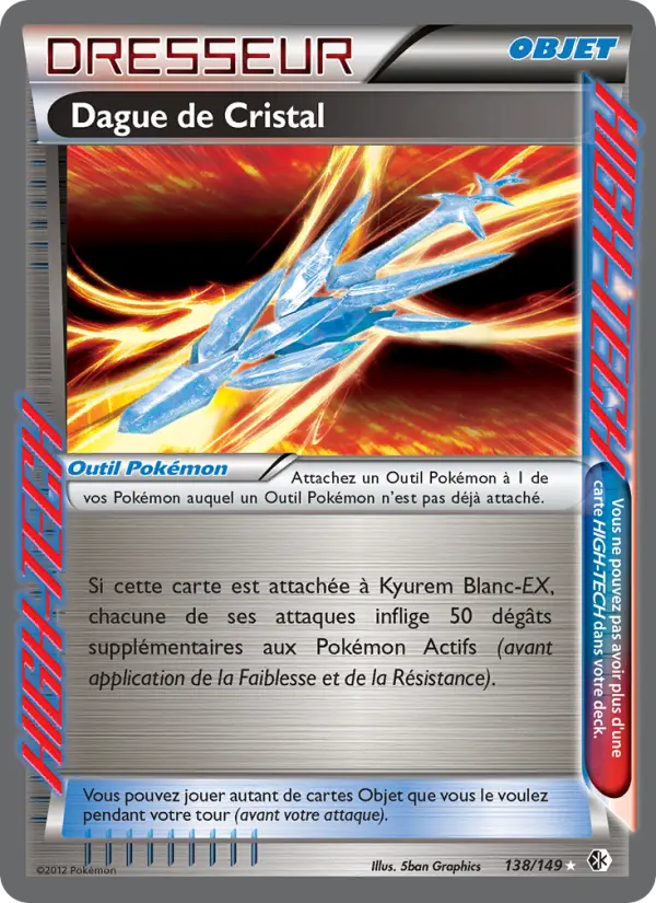 Scan HD carte Pokémon Dague de Cristal 138/149 — Frontières Franchies