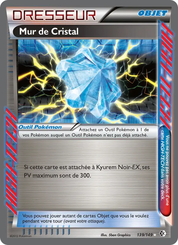 Scan HD carte Pokémon Mur de Cristal 139/149 — Frontières Franchies