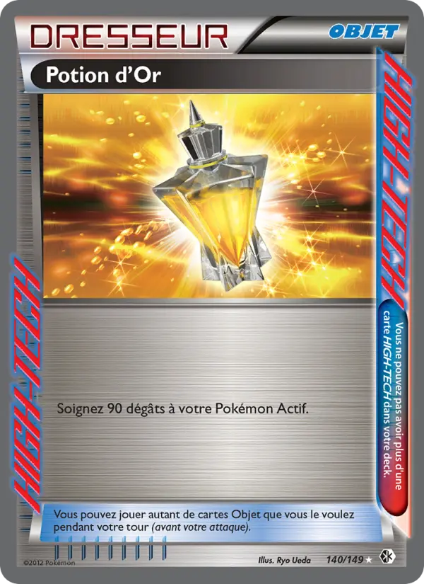 Scan HD carte Pokémon Potion d’Or 140/149 — Frontières Franchies