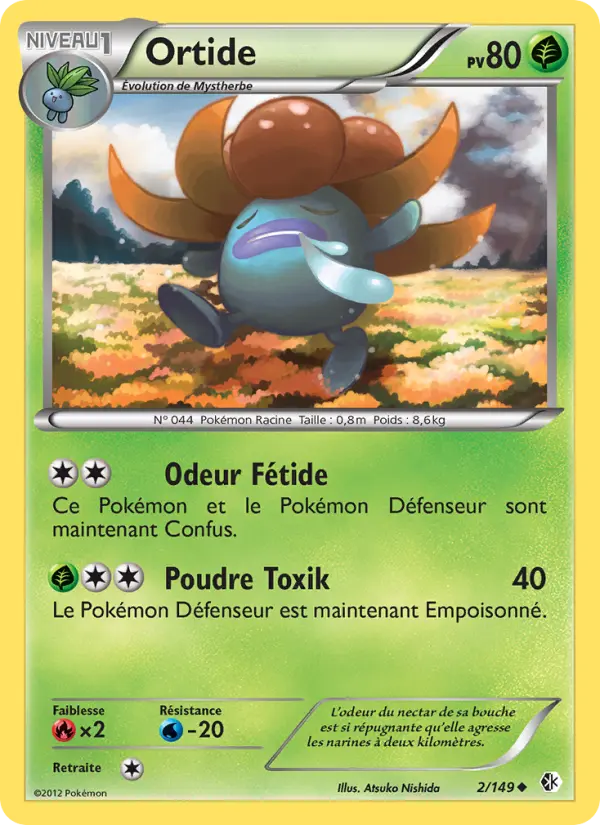 Scan HD carte Pokémon Ortide 2/149 — Frontières Franchies