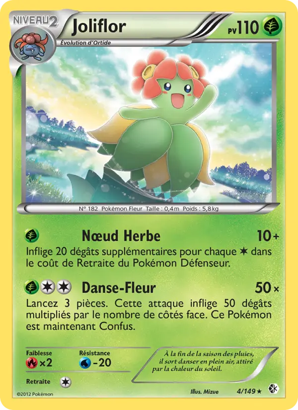 Scan HD carte Pokémon Joliflor 4/149 — Frontières Franchies
