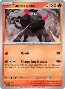 Tauros de Paldea 018 — Étincelles Déferlantes