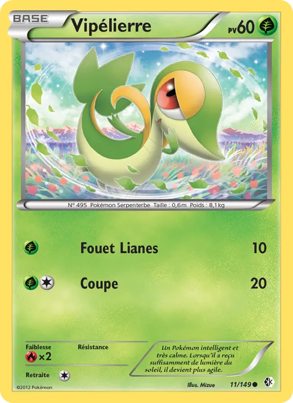 Scan HD carte Pokémon Vipélierre 11/149 — Frontières Franchies