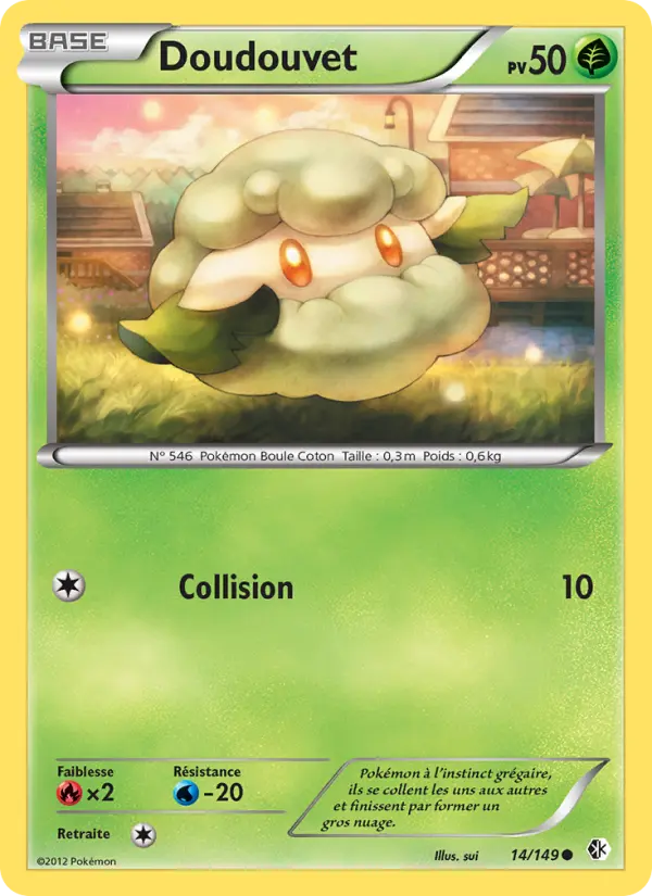 Scan HD carte Pokémon Doudouvet 14/149 — Frontières Franchies