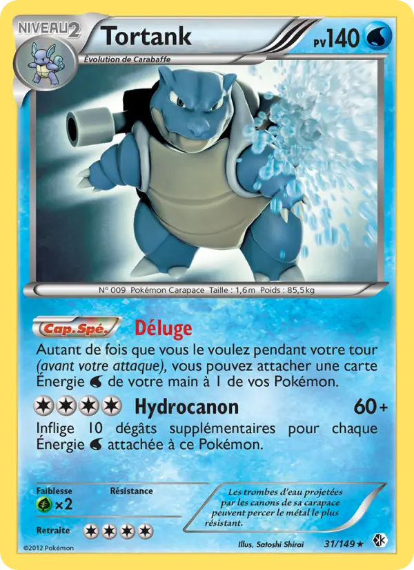 Scan HD carte Pokémon Tortank 31/149 — Frontières Franchies