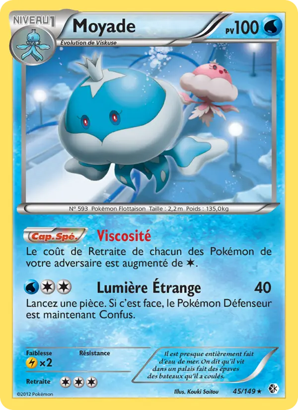 Scan HD carte Pokémon Moyade 45/149 — Frontières Franchies