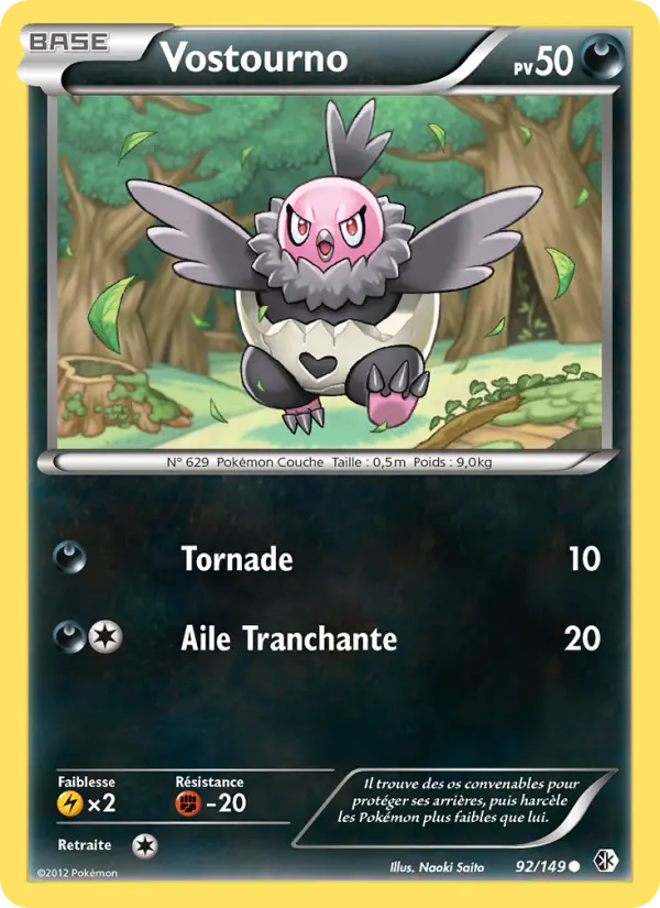 Scan HD carte Pokémon Vostourno 92/149 — Frontières Franchies