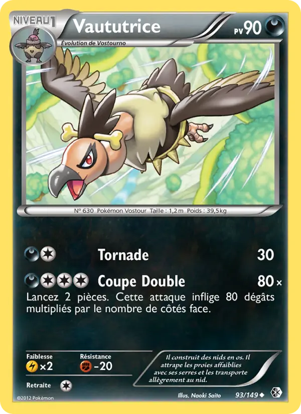 Scan HD carte Pokémon Vaututrice 93/149 — Frontières Franchies