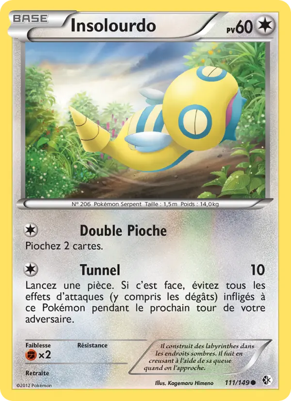 Scan HD carte Pokémon Insolourdo 111/149 — Frontières Franchies