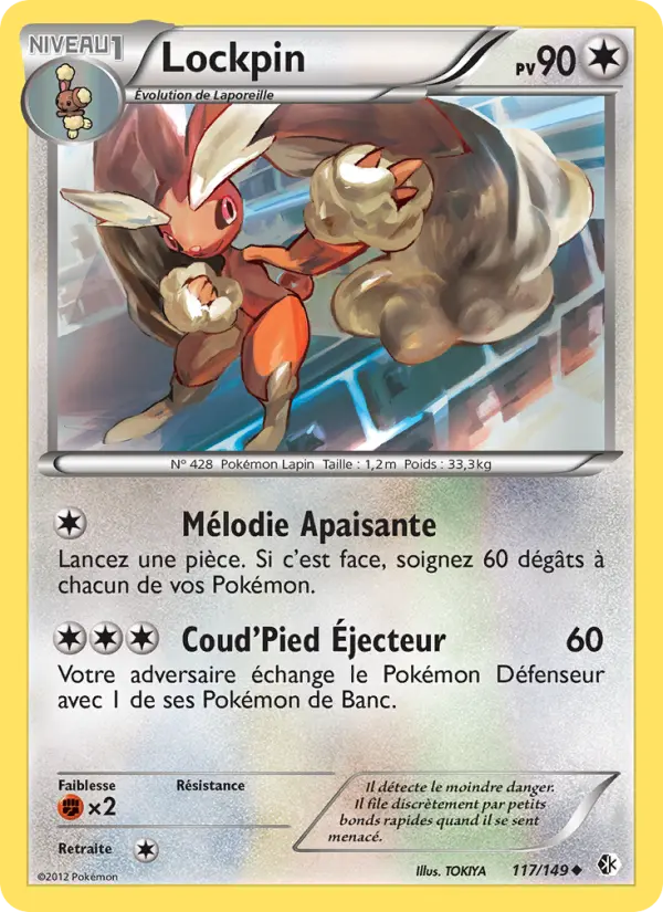Scan HD carte Pokémon Lockpin 117/149 — Frontières Franchies