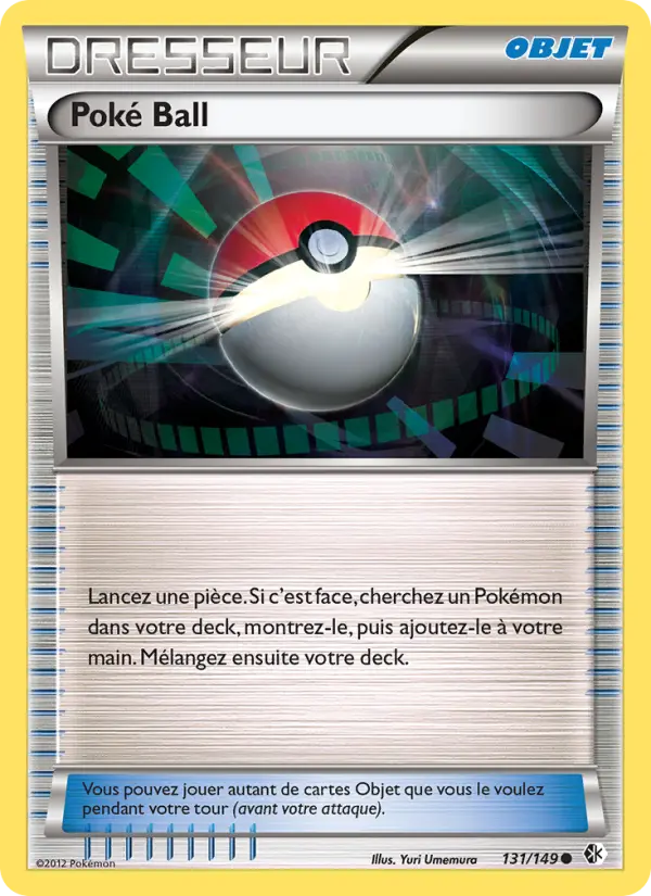 Scan HD carte Pokémon Poké Ball 131/149 — Frontières Franchies