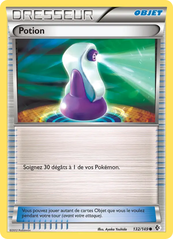 Scan HD carte Pokémon Potion 132/149 — Frontières Franchies