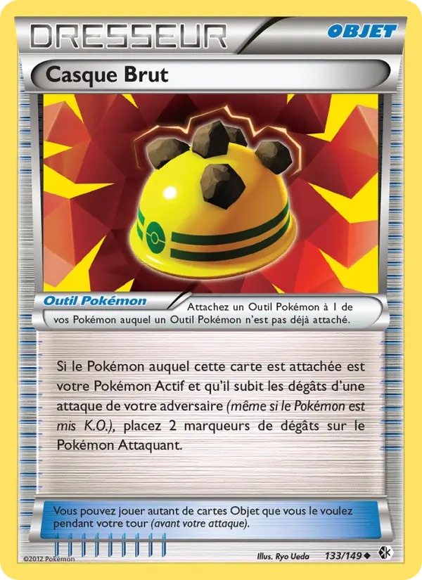 Scan HD carte Pokémon Casque Brut 133/149 — Frontières Franchies