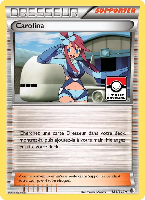 Scan HD carte Pokémon Carolina 134/149 — Frontières Franchies