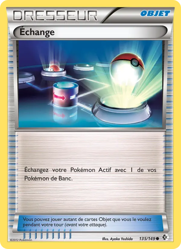 Scan HD carte Pokémon Échange 135/149 — Frontières Franchies
