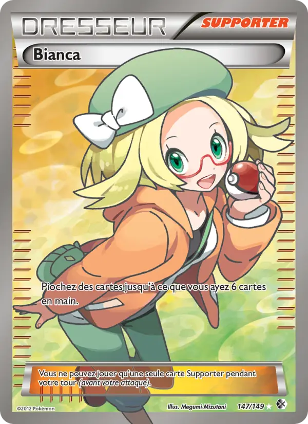 Scan HD carte Pokémon Bianca 147/149 — Frontières Franchies
