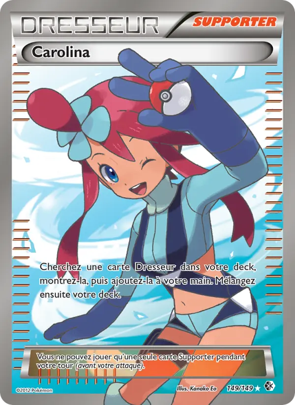 Scan HD carte Pokémon Carolina 149/149 — Frontières Franchies