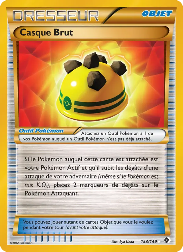 Scan HD carte Pokémon Casque Brut 153/149 — Frontières Franchies