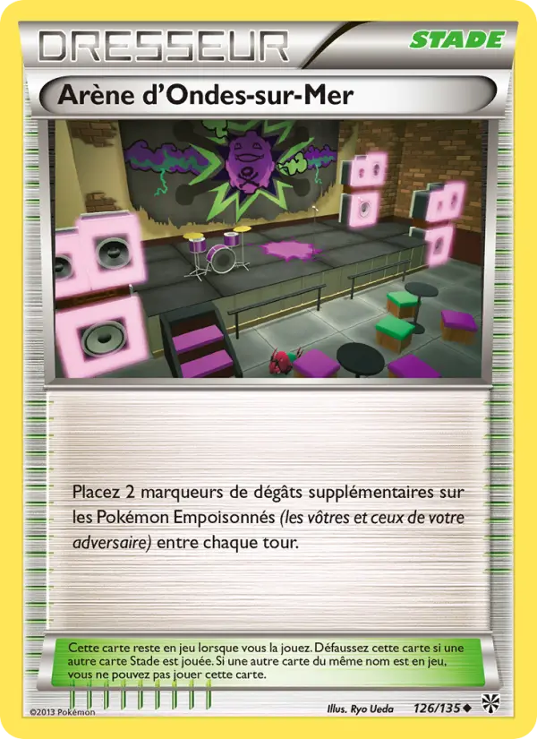 Scan HD carte Pokémon Arène d’Ondes-sur-Mer 126/135 — Tempète Plasma