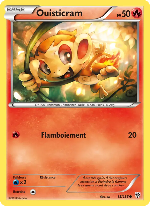 Scan HD carte Pokémon Ouisticram 15/135 — Tempète Plasma