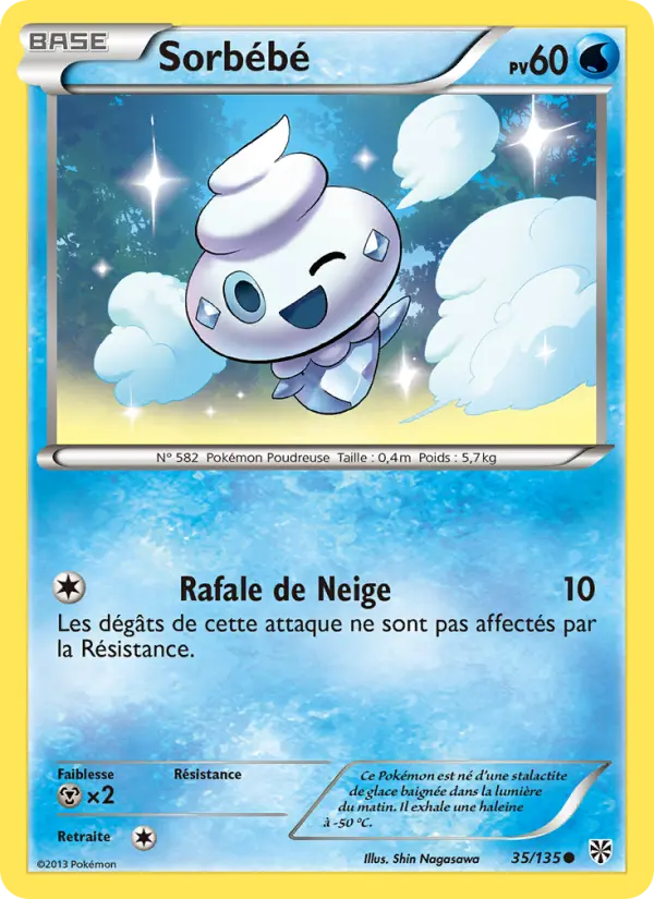 Scan HD carte Pokémon Sorbébé 35/135 — Tempète Plasma