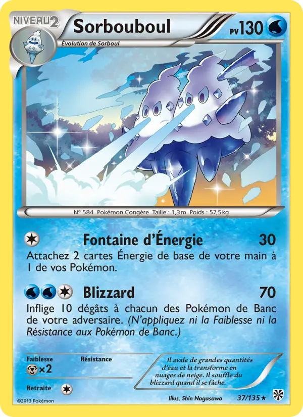 Scan HD carte Pokémon Sorbouboul 37/135 — Tempète Plasma
