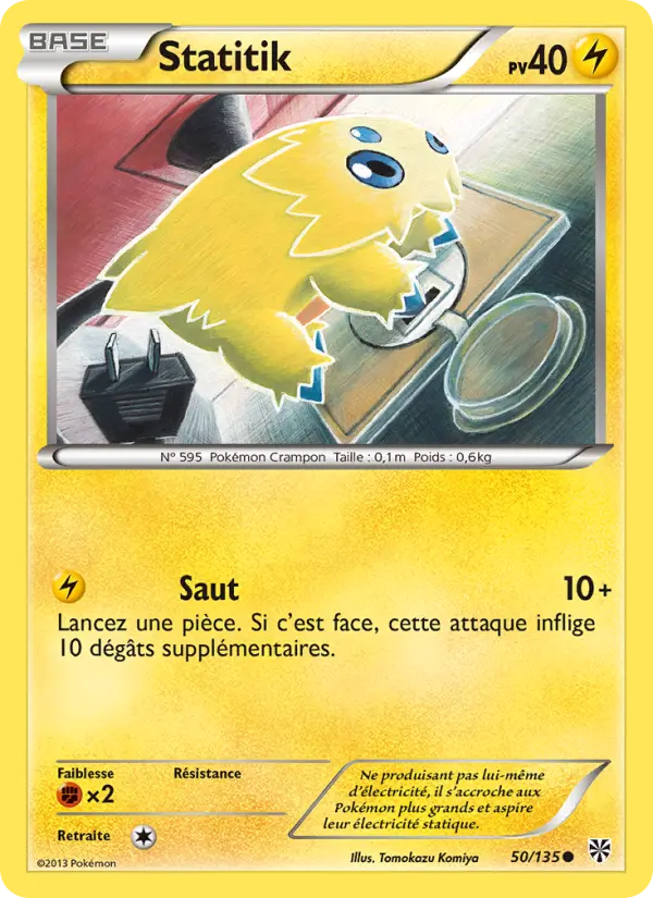 Scan HD carte Pokémon Statitik 50/135 — Tempète Plasma