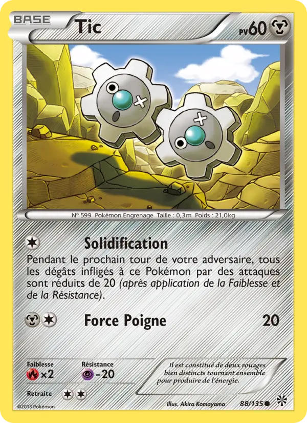 Scan HD carte Pokémon Tic 88/135 — Tempète Plasma