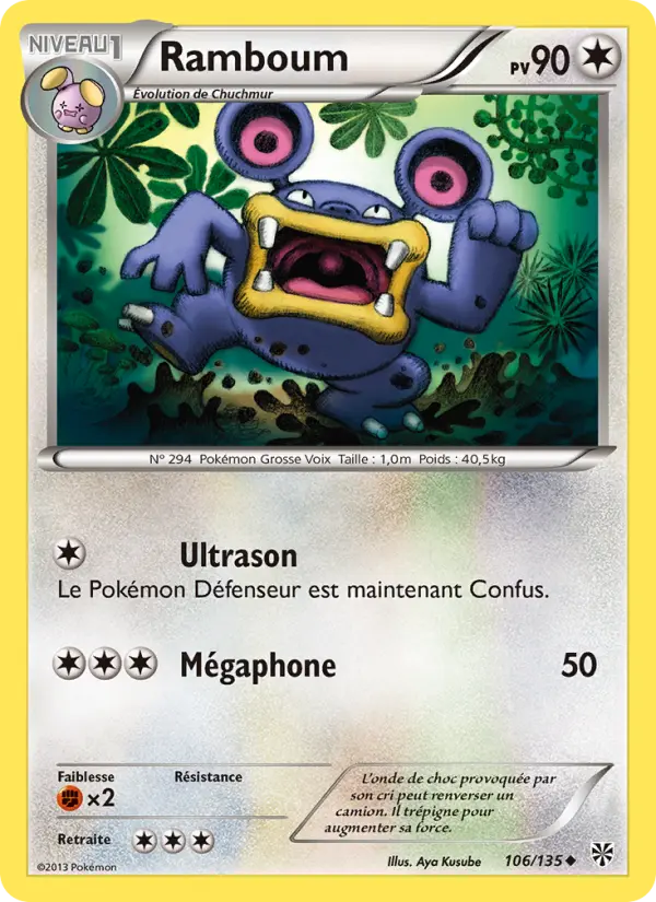 Scan HD carte Pokémon Ramboum 106/135 — Tempète Plasma