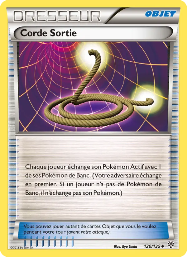 Scan HD carte Pokémon Corde Sortie 120/135 — Tempète Plasma