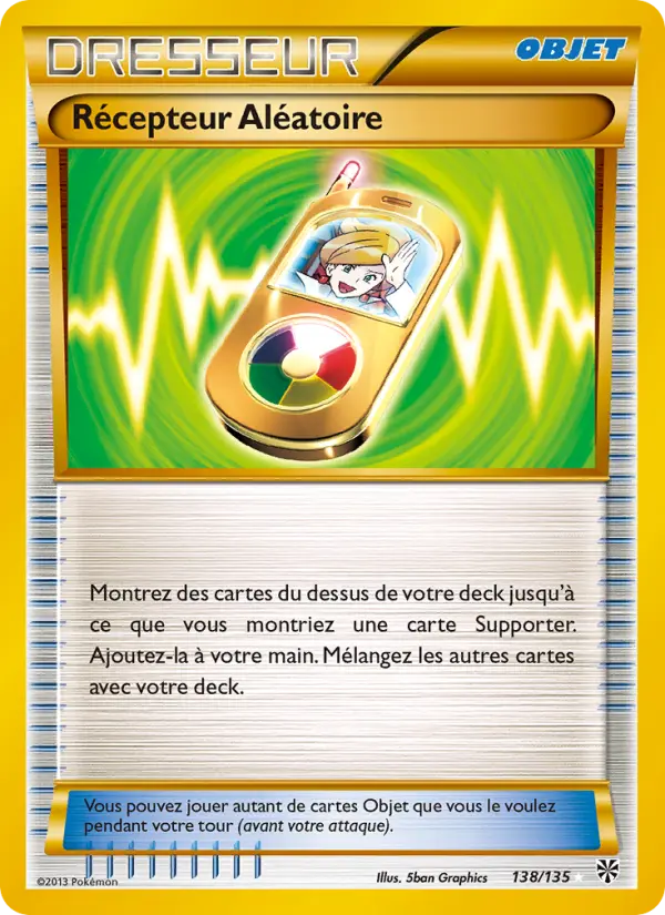 Scan HD carte Pokémon Récepteur Aléatoire 138/135 — Tempète Plasma