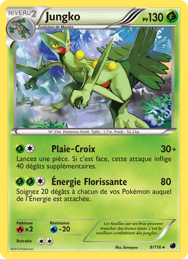 Scan HD carte Pokémon Jungko 8/116 — Glaciation Plasma