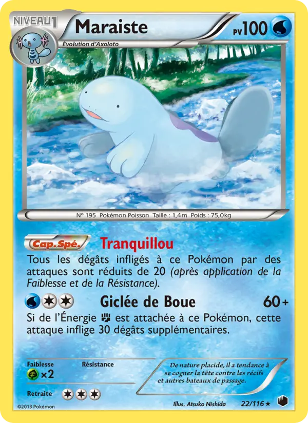 Scan HD carte Pokémon Maraiste 22/116 — Glaciation Plasma