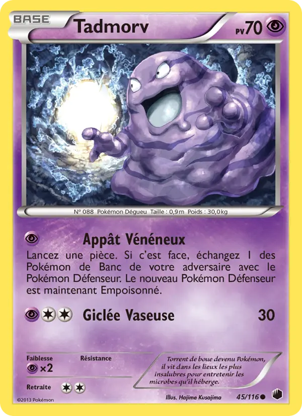 Scan HD carte Pokémon Tadmorv 45/116 — Glaciation Plasma