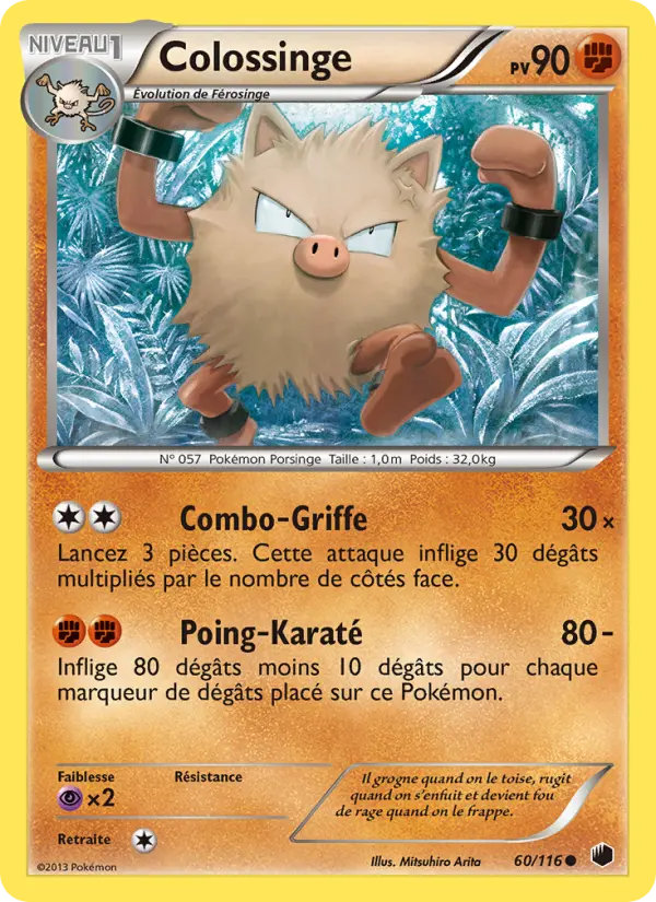 Scan HD carte Pokémon Colossinge 60/116 — Glaciation Plasma
