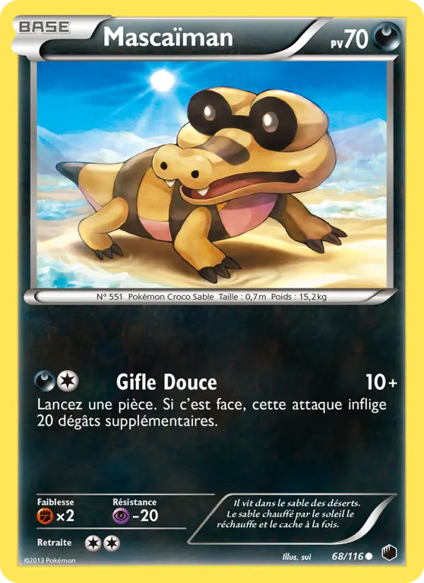 Scan HD carte Pokémon Mascaïman 68/116 — Glaciation Plasma