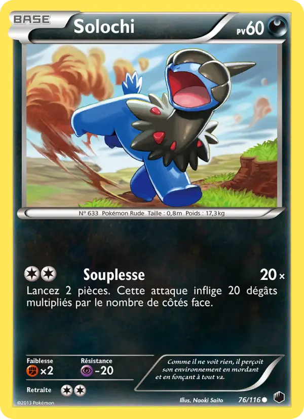 Scan HD carte Pokémon Solochi 76/116 — Glaciation Plasma