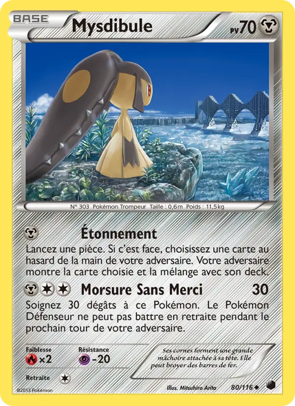 Scan HD carte Pokémon Mysdibule 80/116 — Glaciation Plasma
