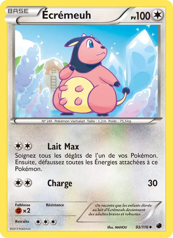 Scan HD carte Pokémon Écrémeuh 93/116 — Glaciation Plasma
