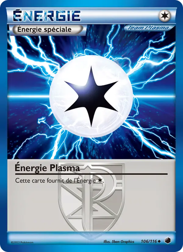 Scan HD carte Pokémon Énergie Plasma 106/116 — Glaciation Plasma