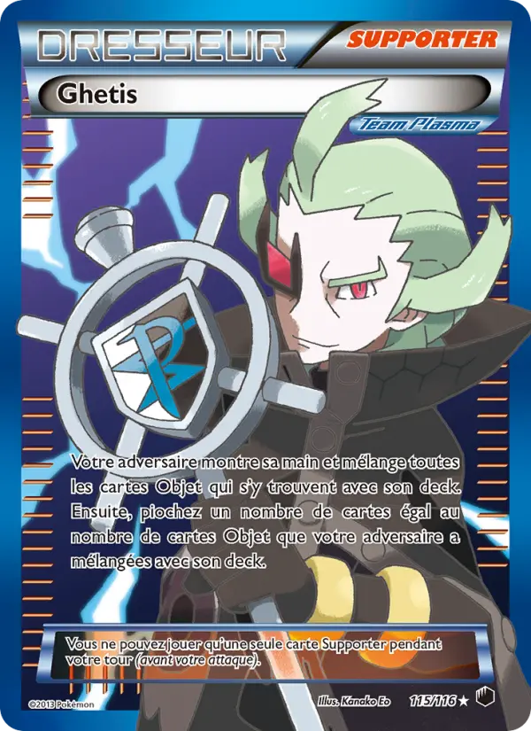 Scan HD carte Pokémon Ghetis 115/116 — Glaciation Plasma